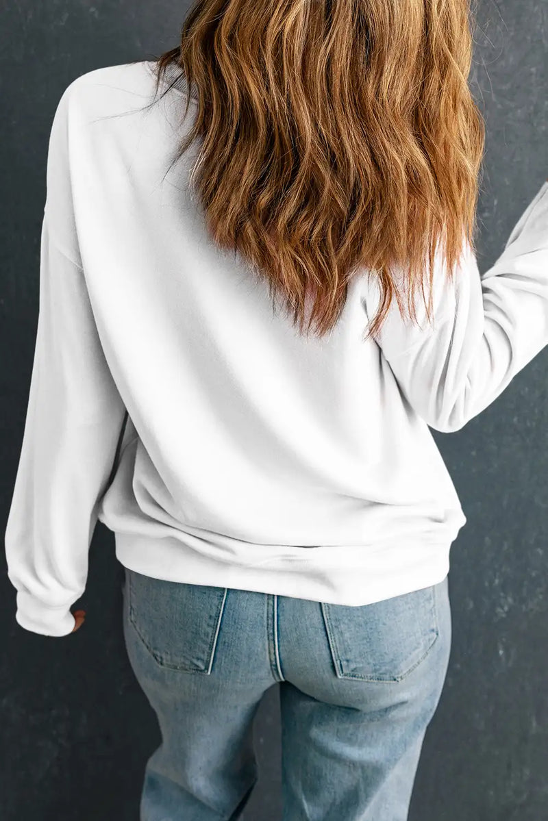 Beige Classic Crewneck Sweatshirt