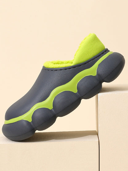 Indoor Going Out Non-slip Keep Warm Waterproof Flat Shoes
