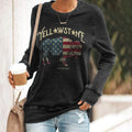 Comstylish Us National Park Cow Flag Design Sweater