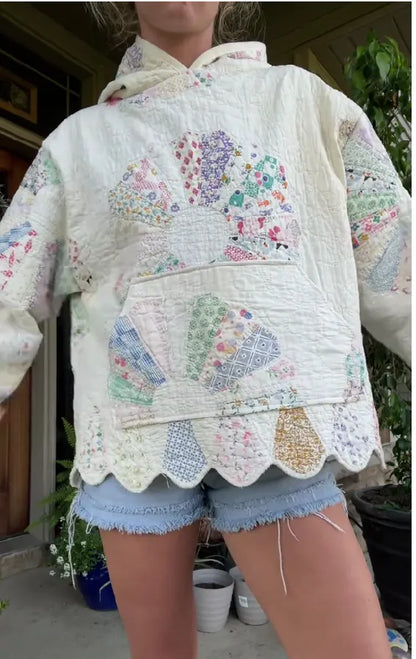 Sun Print Padded Sweatshirt