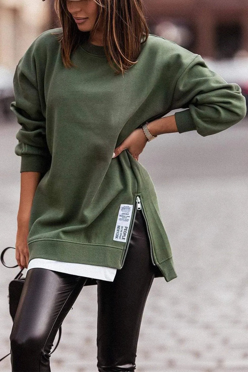 Irregular Fake Two Piece Sweatshirt