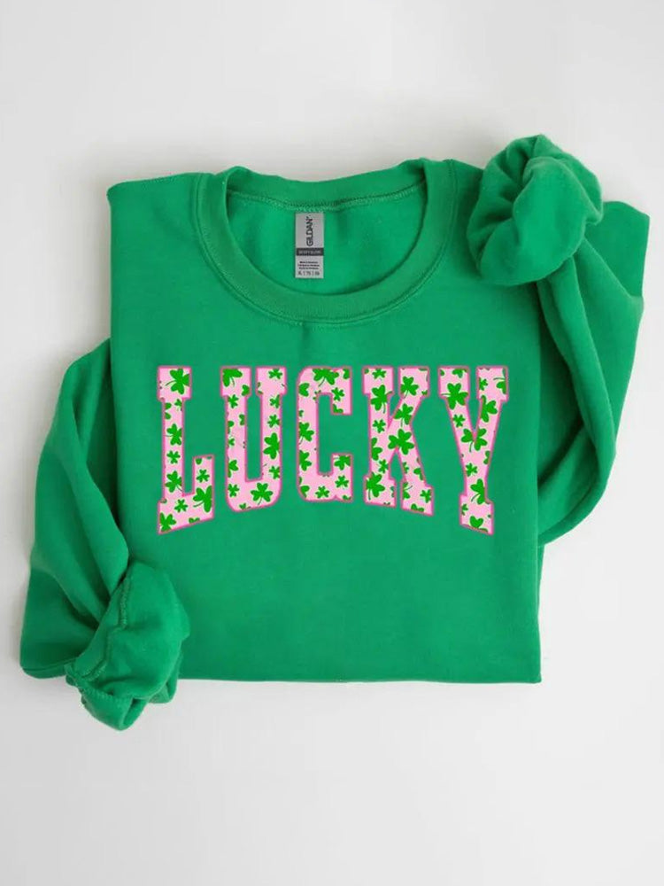 Comstylish Women's St. Patrick's Comfort Printed Sweatshirt