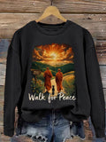 Comstylish Walk For Peace Women's Sweatshirt