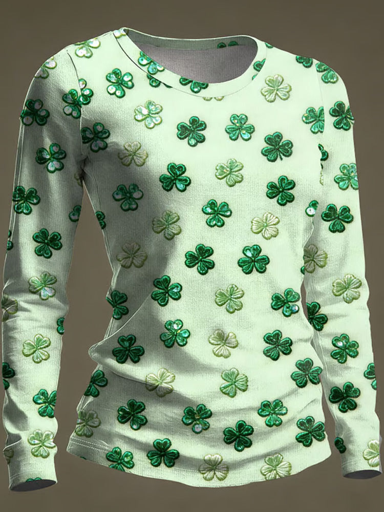 Comstylish Women's St Patricks Day Print T-shirt