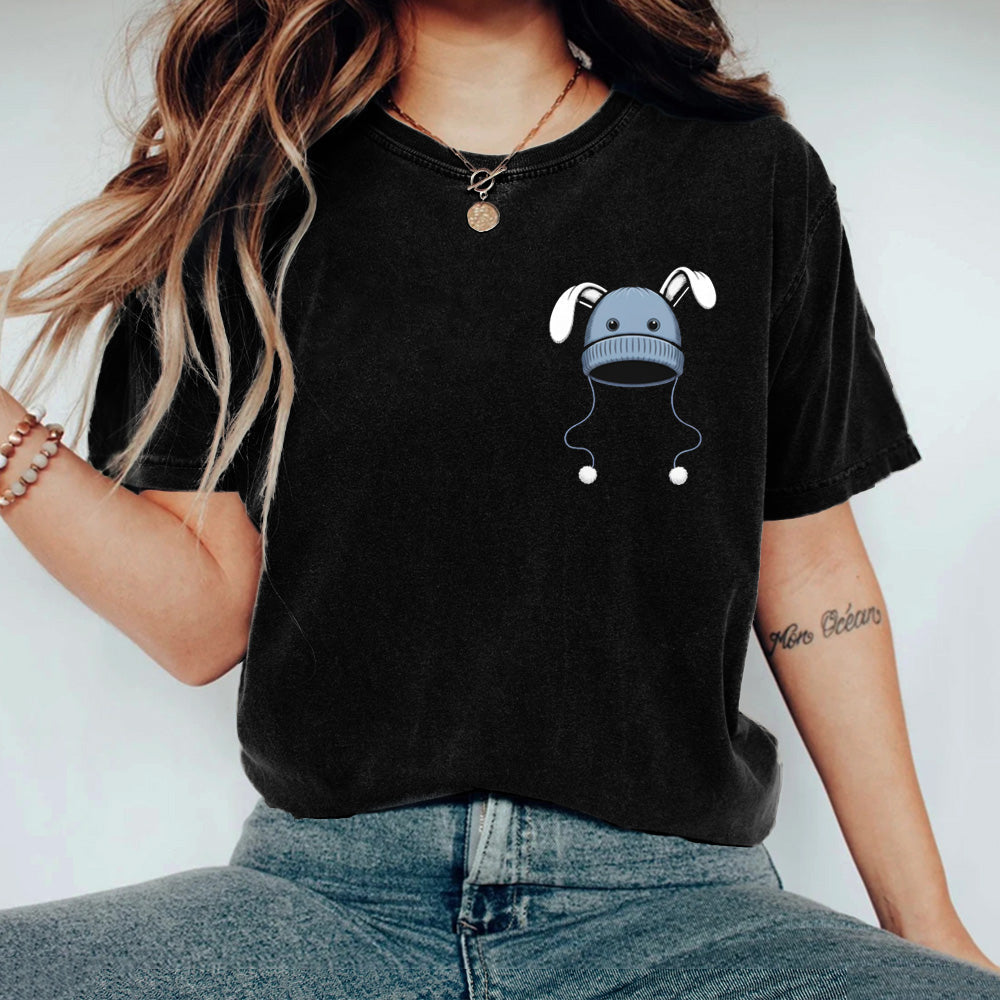 Comstylish Blue Bunny Hat Memorial-liam Conejo Ramos T-shirt