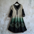 Vintage Tribal Celtic Knot Life Of Tree Gradient Art Art Maxi Dress elevenforest