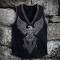 Men's Eagle Totem Celtic Knot V Neck Vest elevenforest