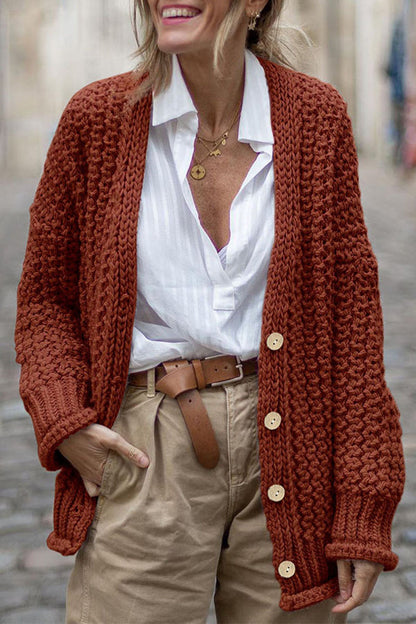 Simplicity Buttons Cardigan Collar Outerwear(3 Colors)
