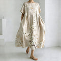 Comstylish Women's Japanese-style Floral Print Casual Dress
