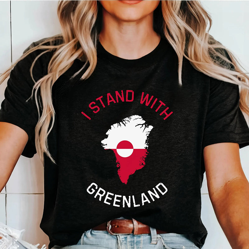 Comstylish I Stand With Greenland T-shirt