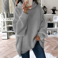 Casual Simple Solid Color Turtleneck Knitted Sweater elevenforest