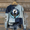 Comstylish Ice Out Minnesota Strong Loon Patchwork Sweatshirt