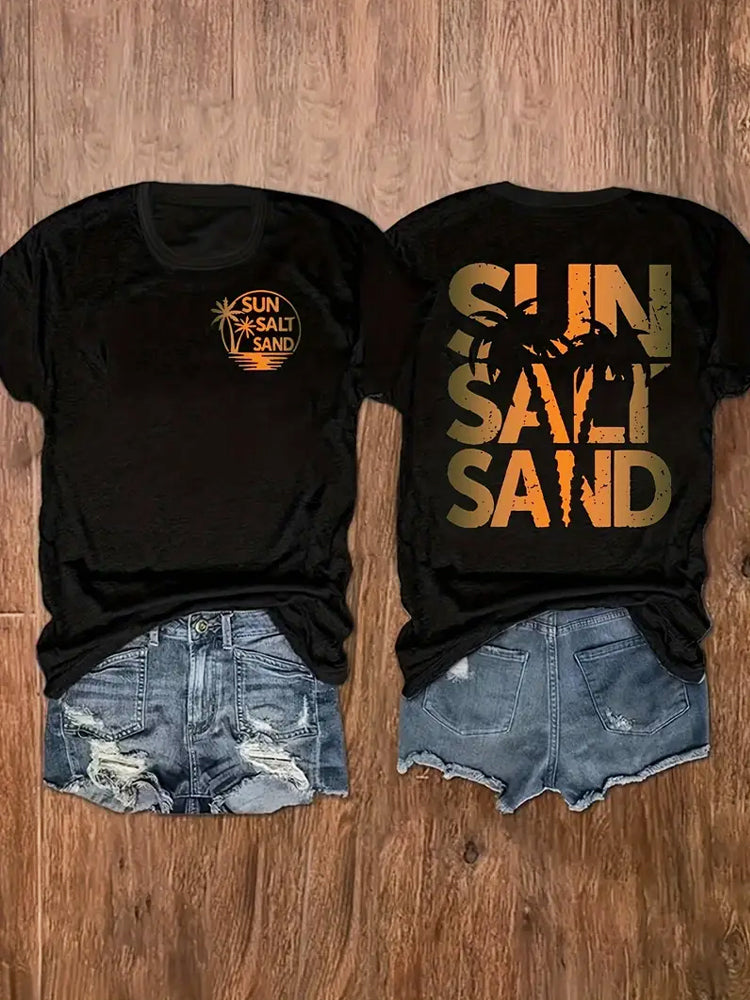 Comstylish Sunshine Coconut Hawaiian Vacation Casual T-shirt
