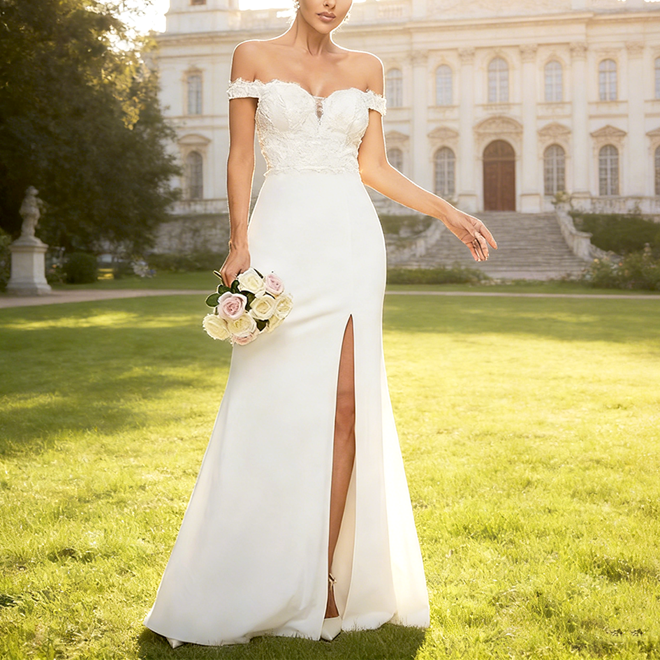 Comstylish Elegant Temperament Sleeveless Lace-embellished Dress