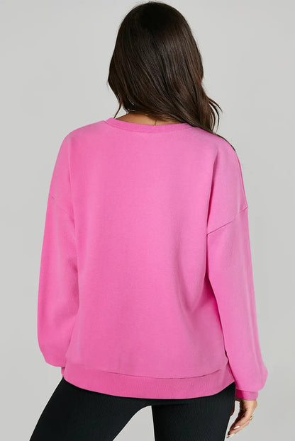 Bonbon High Low Hem Pullover Sweatshirt