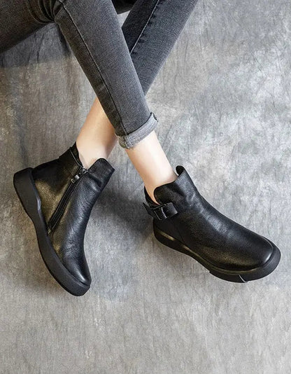 Leather Ankle Boots for