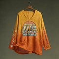 Comstylish Today Is My Peaceful Day Walk For Peace Aloka Dog Art Cotton Linen Shirt