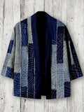 Vintage Japanese Patchwork Linen Blend Kimono Cardigan elevenforest