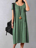 Women's Casual Loose Cotton Dress
