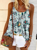 Retro Flower Women's Print Tank Top