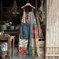 Wildflower Patchwork Print Linen Jumpsuit elevenforest