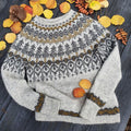 Vintage Icelandic Warm Knitted Jacquard Sweater (Unisex) elevenforest