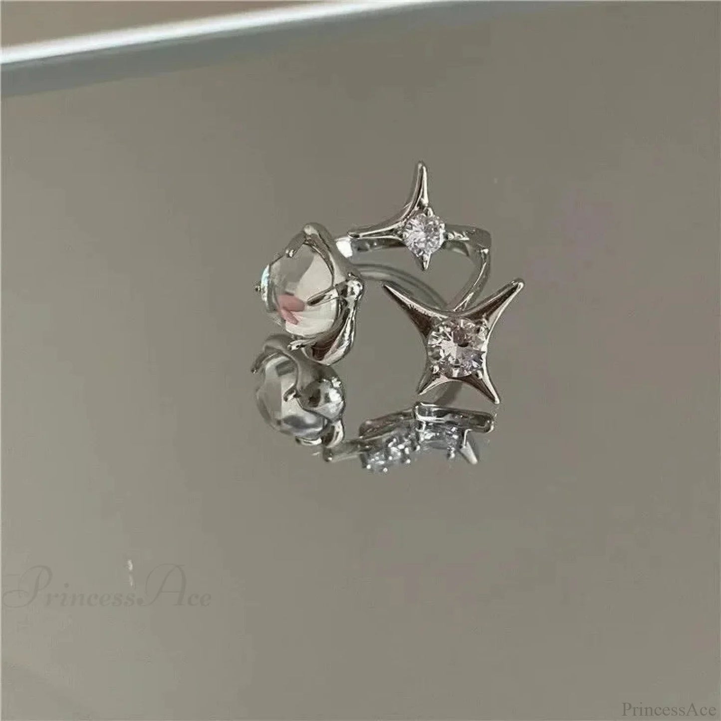 Unpredictable Cross Star Gothic Ring