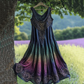Retro Celtic Knot Gradient Design Dress elevenforest