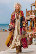 Women's Colorful Rainbow Patchwork Pattern Print Cardigan