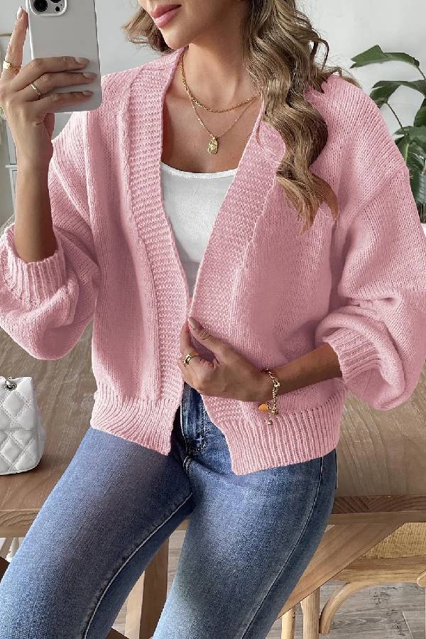 Trend Lantern Sleeve Simple Coat