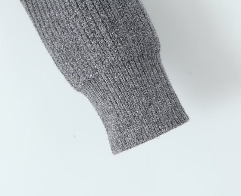 Knitting Cardigan Round Neck Slim Single Breasted Knitwear Autumn Clothing