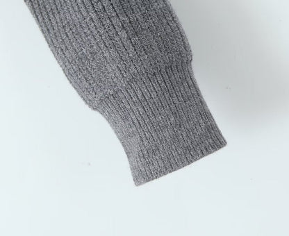 Knitting Cardigan Round Neck Slim Single Breasted Knitwear Autumn Clothing