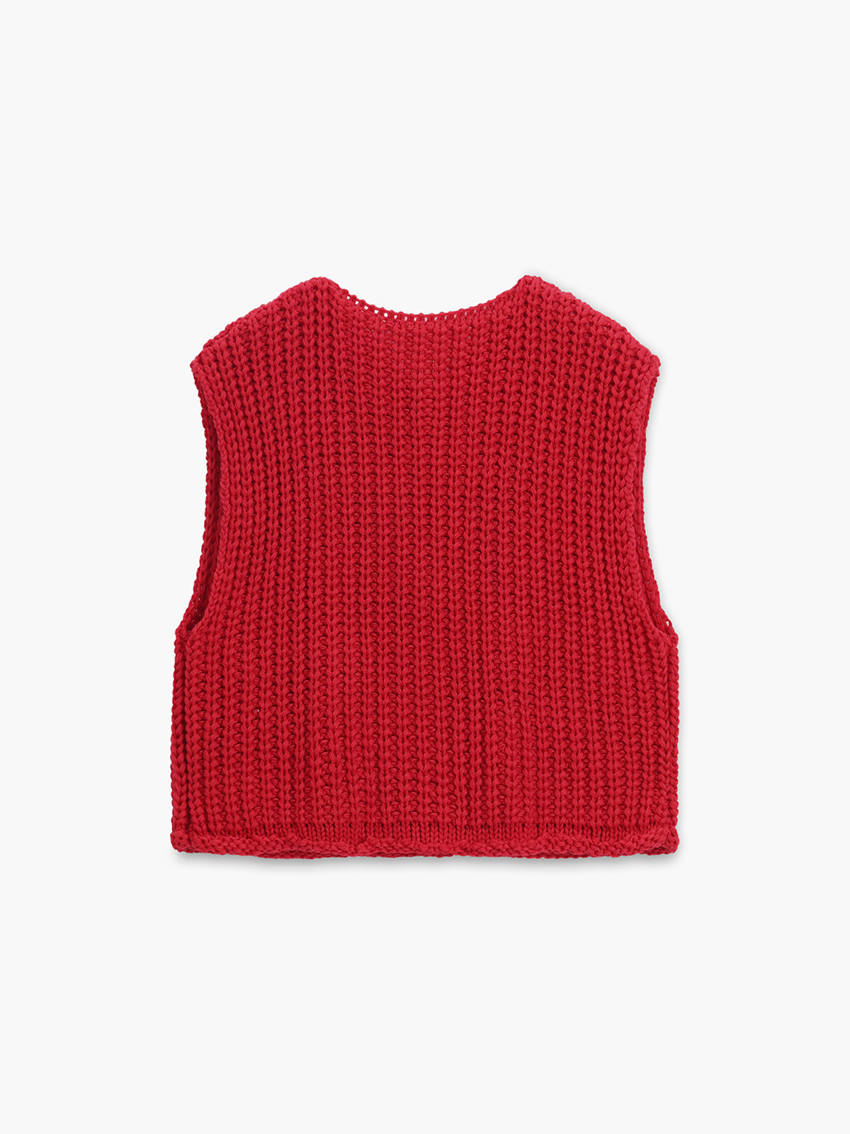 Crochet Button-front Sweater Vest