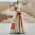 Women's Vintage Floral Patchwork Art Short Sleeve Maxi Dress elevenforest