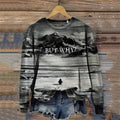 Comstylish Lone Penguin Nihilist Penguin Polar Landscape Sweatshirt