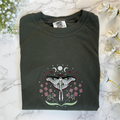 Comstylish Cottagecore Luna Moth Embroidered Sweatshirt
