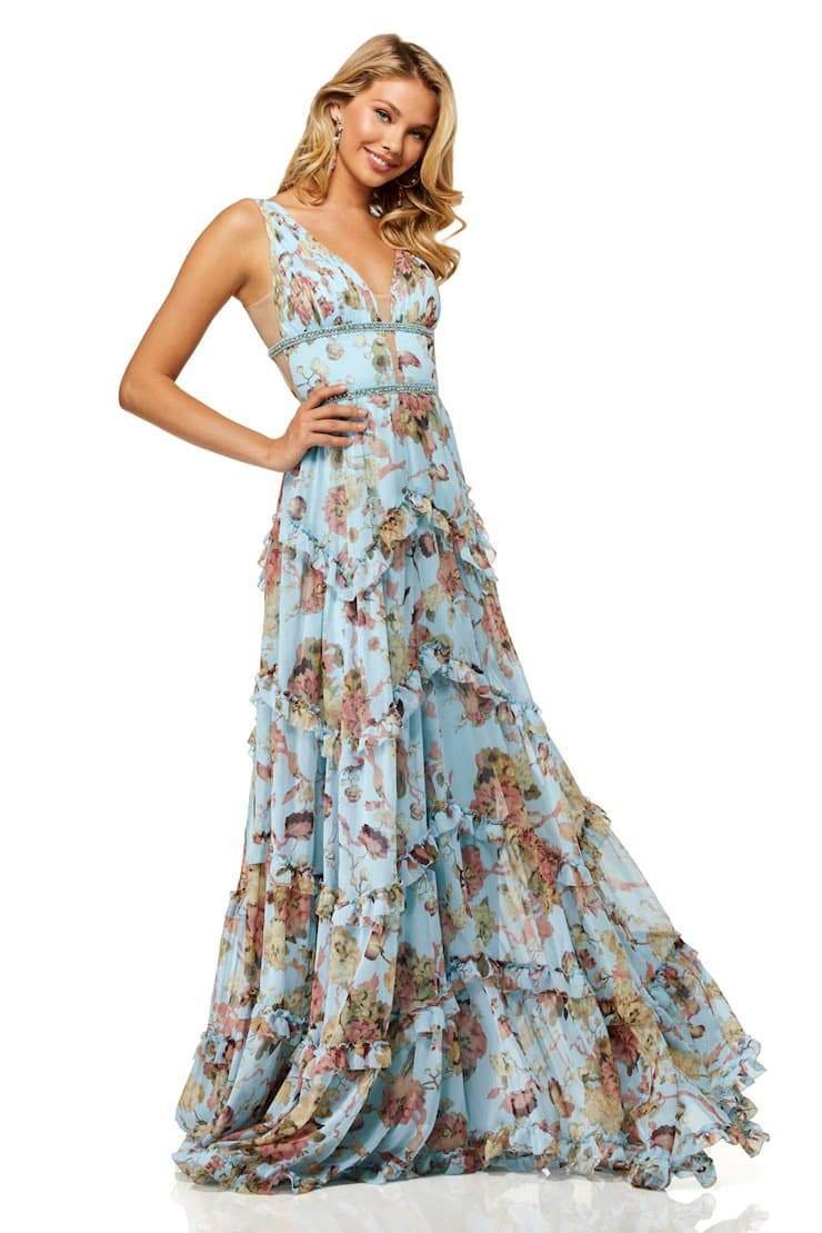 Alice Print Ruffle Maxi Dress