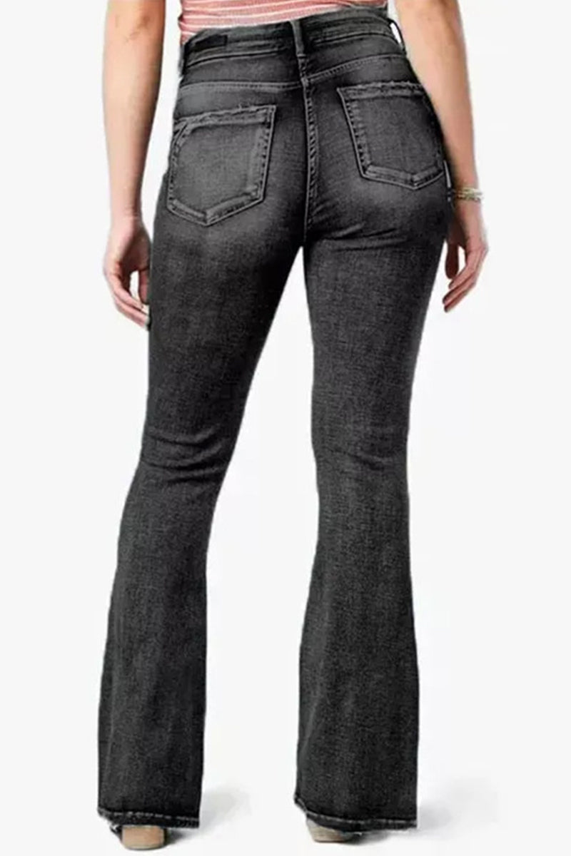 Make Old Mid Waist Regular Denim Jeans