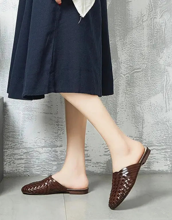 Subtly Elegant Slippers with a Refined Vintage Look