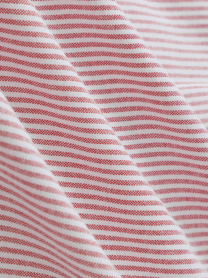 Urban Loose Striped Lapel Collar Blouses&shirts Tops
