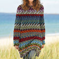 Vintage Fairman Island Tribal Art Pattern Cozy Sweater Dress elevenforest
