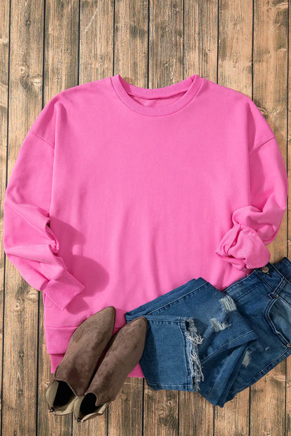 Bonbon High Low Hem Pullover Sweatshirt