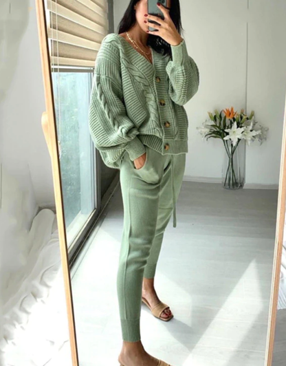 Varvara Cardigan & Pants Set