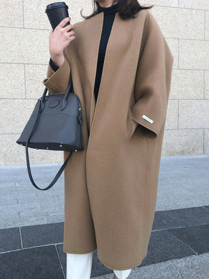 Minimalist Wool Long Coat