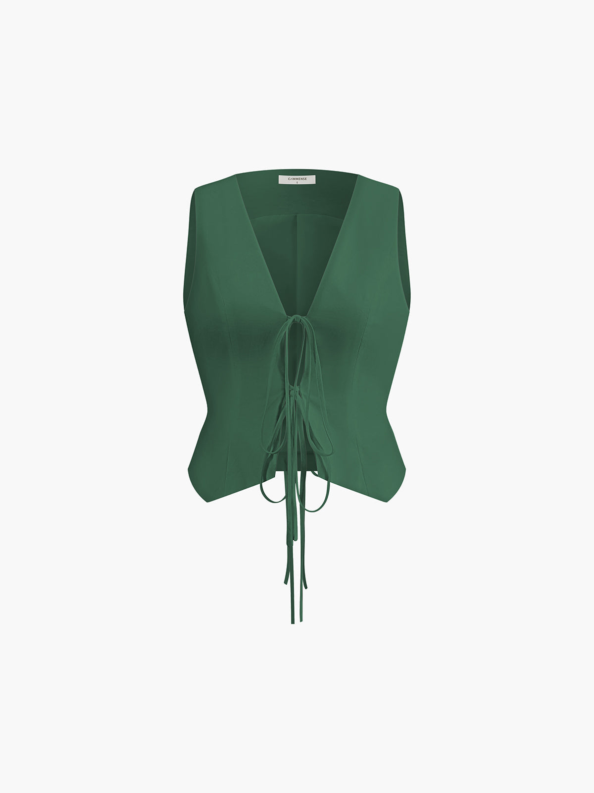 Cotton & Linen Tie-detail Vest Top