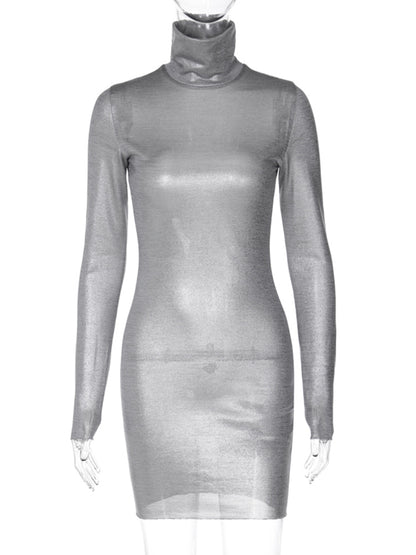 Spring Autumn Long Sleeve Party Club Short Mini Dress