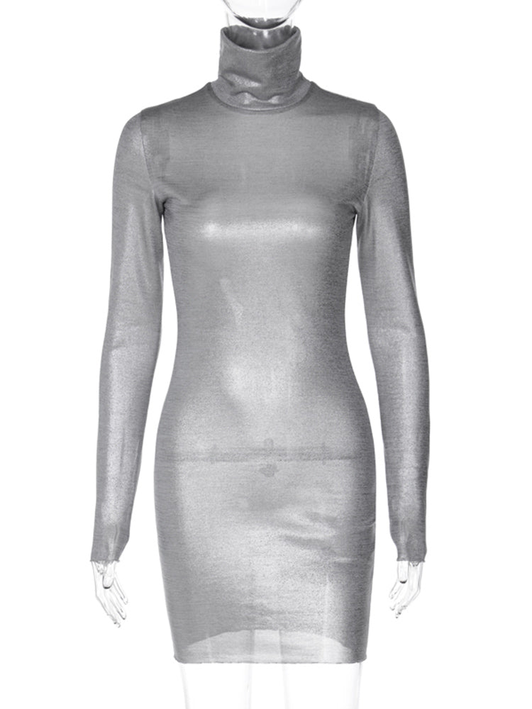Spring Autumn Long Sleeve Party Club Short Mini Dress