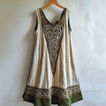 Vintage Viking Totem Linen Tank Dress elevenforest