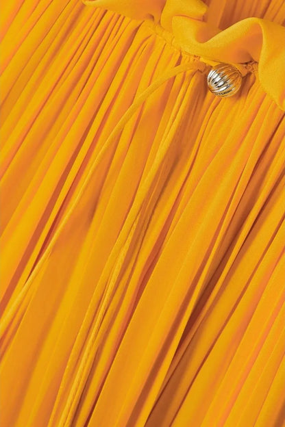 Eartha Cape-effect Ruffle Mini Dress