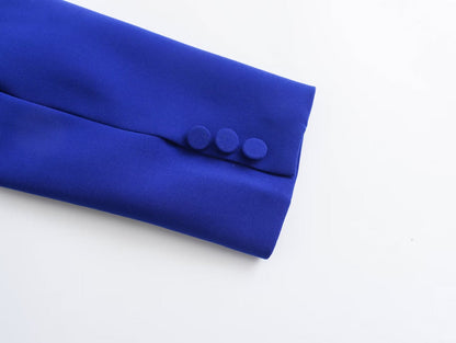 Spring Collar Suit High Waist Loose Pants Suit